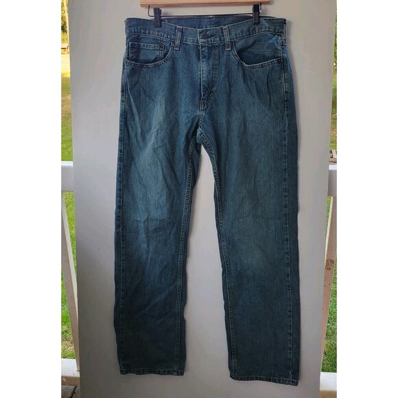 Levis 559 Jeans Men 34x32 Relaxed Straight Blue Pants Loose Fit - Picture 1 of 8